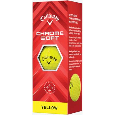 Callaway Chrome Soft 24 golfové míčky žluté 3 ks – Hledejceny.cz