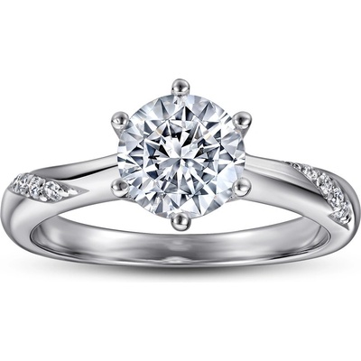 Lunica Stříbrný zásnubní prsten ELBA 0595 6