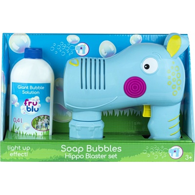 Fru Blu Mýdlové Bubliny Sada Blaster Hroch náplň