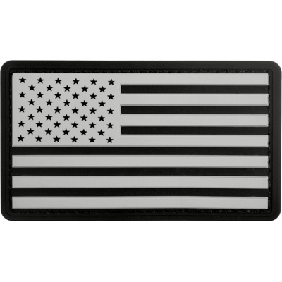 ROTHCO nášivka vlajka USA plast černá/bílá