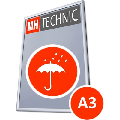 MH Technic s.r.o. Klaprám A3 pro venkovní použití, ostrý roh, profil 25 mm – Zboží Dáma