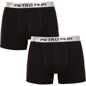 Pietro Filipi Комплект от два - мъжки боксерки Pietro Filipi черни Metalic silver Pietro Filipi | Cheren | МЪЖЕ | L