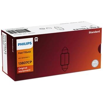 Philips Крушка, светлини на регистрационния номер philips c18w, 24v, 18w, 10 бр