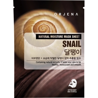 ORJENA Natural Moisture Sheet Mask - Snail Маска за лице дамски 23ml