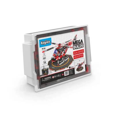 Конструктор Engino MB20 Mega Builds - Хеликоптер, с 2 перки, 860 части
