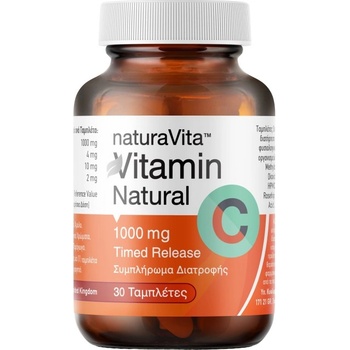 Natura Vita Vitamin C 1000 mg Timed Release [30 Таблетки]