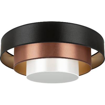 Duolla - LED Плафониера LUNETA LED/26W/230V Ø 60 см 4000K черен/меден (DU606110)