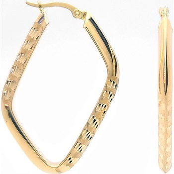 Šperk Holíč zlaté náušnice lichobežník ZN247