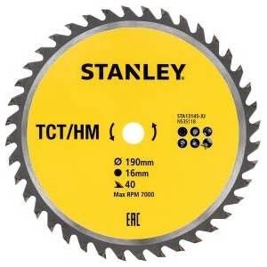 STANLEY Circular saw for wood with carbide TCT/HM 190x16mm 40zebs (13145) - mallbg