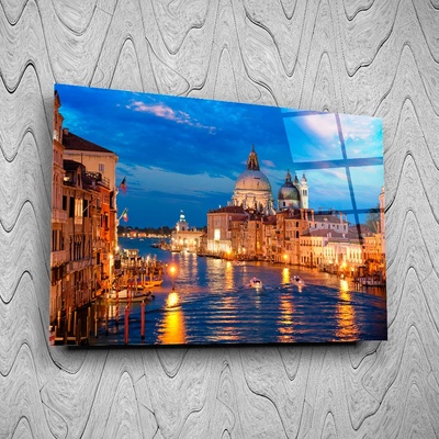 Art gift Стъклено АРТ пано - Нощна Венеция
