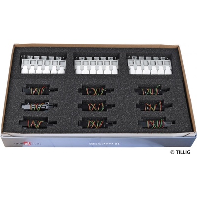 Tillig TT kolejový set "elektrizace", 9x přestavník atd. 01837
