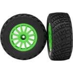 Traxxas колело 2.2/3.0", джанта Rally зелен, гума Gravel (2)