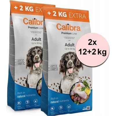Calibra Dog Premium Line Adult 2 x 12 kg