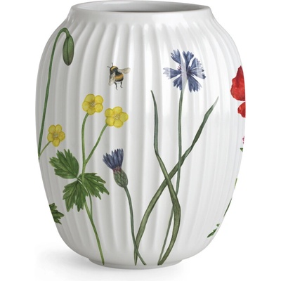 Váza HAMMERSHOI SUMMER - WILD FLOWERS 21 cm, biela, porcelán, Kähler