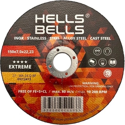 Hells Bells 150 x 7,0 x 22,2 mm T27 HBX15070