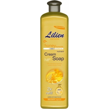 Lilien Honey & Propolis tekuté mydlo náhradná náplň 1 l