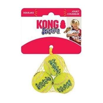 Kong Dog SqueakAir Lopta s pískatkom tenis guma vulkanizovaná S 3 ks