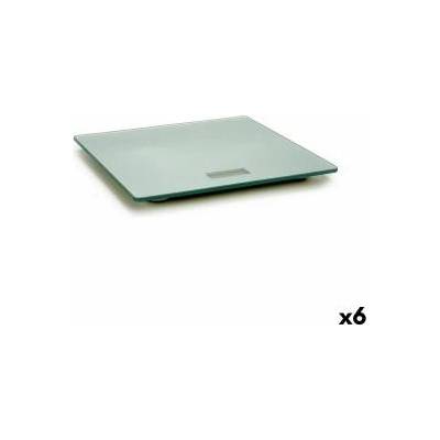 Berilo Електронен кантар за баня Прозрачен Сребрист Кристал Пластмаса 2, 8 x 31 x 31 cm (6 броя)