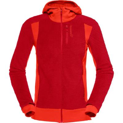 Norrøna Дамско поларено яке Norrøna Women's Falketind Alpha120 Zip Hood Fleece jacket - Aura Orange - размер XS (105-3279-0711)