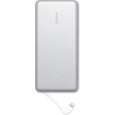 Anker Външна батерия с вграден Ligtning кабел и Lightning вход - Anker PowerCore+ 10000 Pro Power Bank with Lightning Cable 10000mAh (сребрист) (A1233H21)