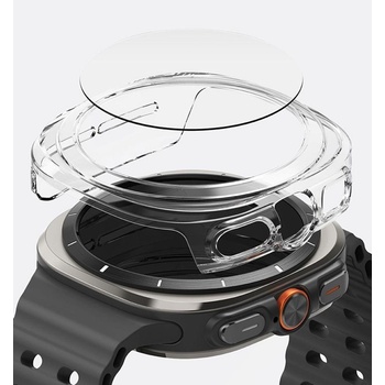 Ringke Калъф с Протектор за Samsung Watch Ultra 47 mm, Ringke Slim Tempered Glass Case, Прозрачен (8809961787713)