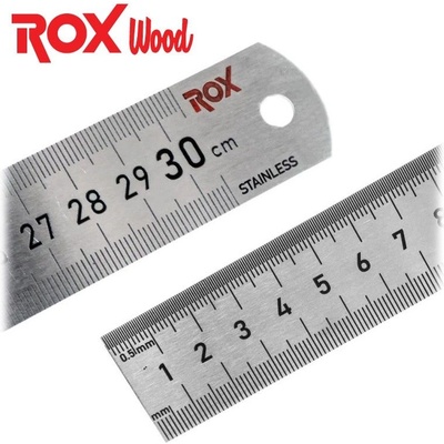 ROX Wood Линийка - метална, 300 мм / rox 153rox0199 / (rox 153rox0199)