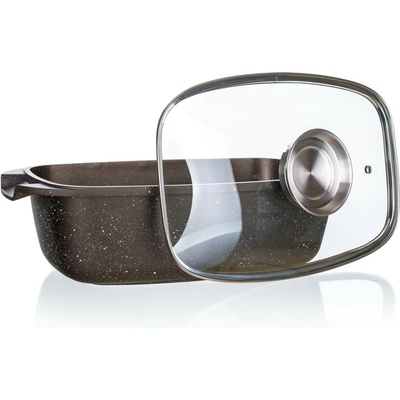 Banquet Pekáč s nepřilnavým povrchem Premium Dark Brown 39,5 x 22 x 11 cm s poklicí s aroma knobem – Zboží Dáma