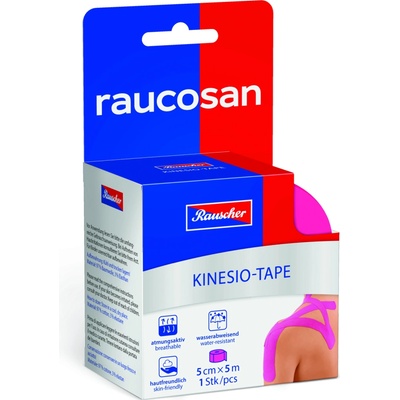 Raucosan KinesioTape růž. 153301 5 cm x 5 m