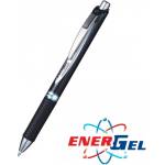 Pentel Автоматичен ролер Pentel Energel BLP77, син цвят на писане, дебелина на линията 0.7 mm, гел, черен, цената е за 1бр. (продава се в опаковка от 12бр. ) (OK26820)