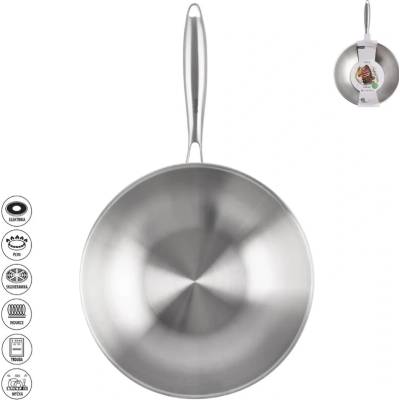 ORION Pánev Wok STEELA pr. 30 cm, nerez
