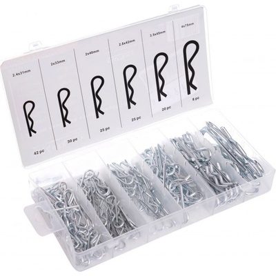 PRUŽINOVÉ ZÁVLAČKY ZÁVLAČKA SADA V KRABIČCE 150 KS KRAFT&DELE