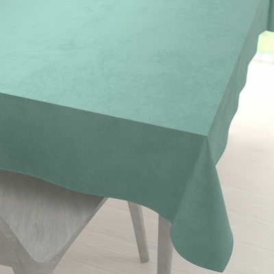 Biante Veľký zamatový obdĺžnikový obrus Velvet Premium SVP-048 Pastelová ľadovo zelená 220x260 cm