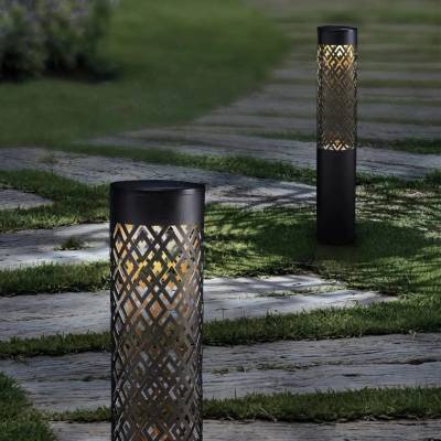 Real Home Solární zahradní lampa poháněná tyčí 71cm Dekorativní 2ks.