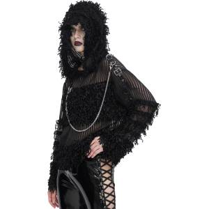 Devil fashion дамски пуловер DEVIL FASHION - Plush Patchwork - SR014
