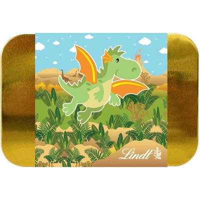 Lindt Lindor Zlatá plechovka pralinek Dino 200 g