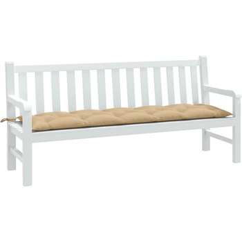 Image 1 of vidaXL Възглавница за градинска пейка меланж бежова 180x50x7 см плат (4002567)