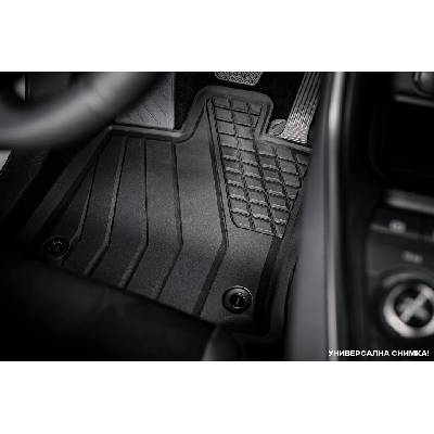 3D Гумени стелки SPARTline за Audi A4 B9 след 2015 година 4 части, черни (SL1116)