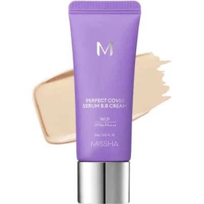 Missha BB krém na tvár M Perfect Cover Serum BB Cream No.21 Light Beige 50 ml