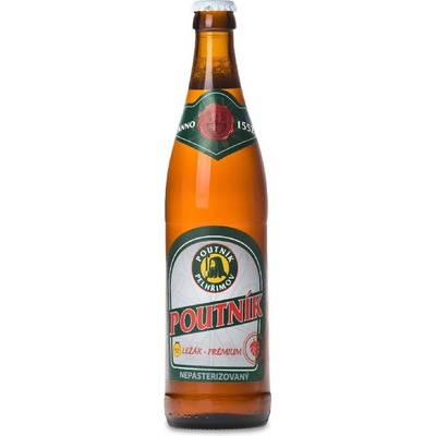 Poutník světlý ležák 12° 5% 0,5 l (sklo)