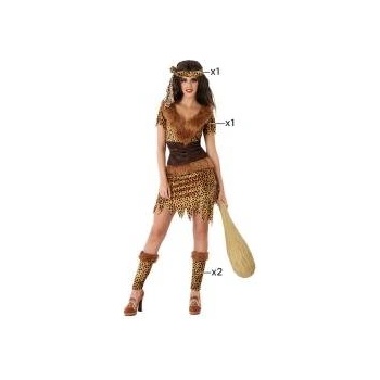 BigBuy Carnival Маскировъчен костюм за възрастни Пещерен човек Дама Размер xxl