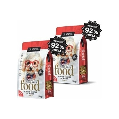 Dr. Malou Lyofilizovaná Kačica s králikom 2 x 500 g