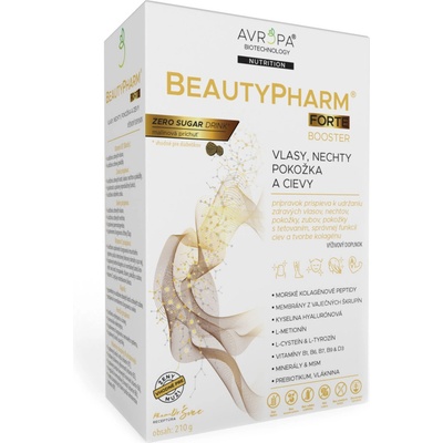 Avropa BeautyPharm Forte prášok malinová príchuť 210 g