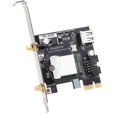 GIGABYTE Безжичен адаптер GIGABYTE PCI-Express Dual Band AC1800, GC-WB1733D-I (GC-WB1733D-I)