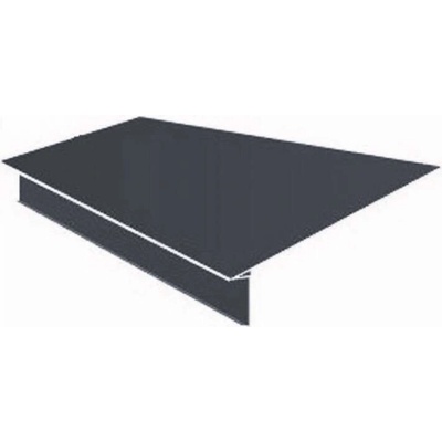 Okapová lišta zatahovací r.š.250mm pozink lakovaný RAL 7016 antracit s folií dl.2m
