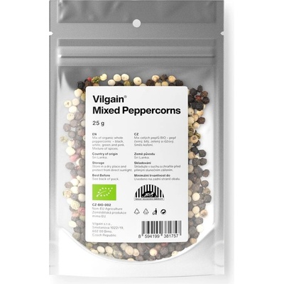 Vilgain Pepř BIO barevný celý 25 g