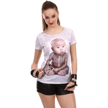 narmart Дамска Блуза Сива v048 (180894_Бяло)