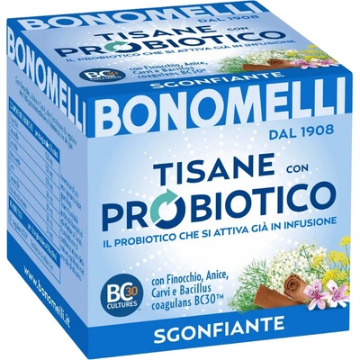 Bonomelli bylinný čaj s probiotiky Tisane con Probiotico 10 sáčků 20 g