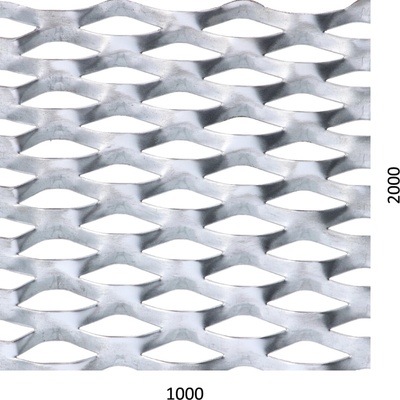 Ťahokov Zn 1000 x 2000 x 1,5 mm, oko 62 x 25 mm