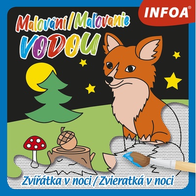 Maľovanie vodou Zvířátka v noci