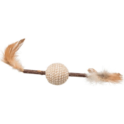 Trixie Kousací tyčinka matatabi a kulička s peřím 20 cm